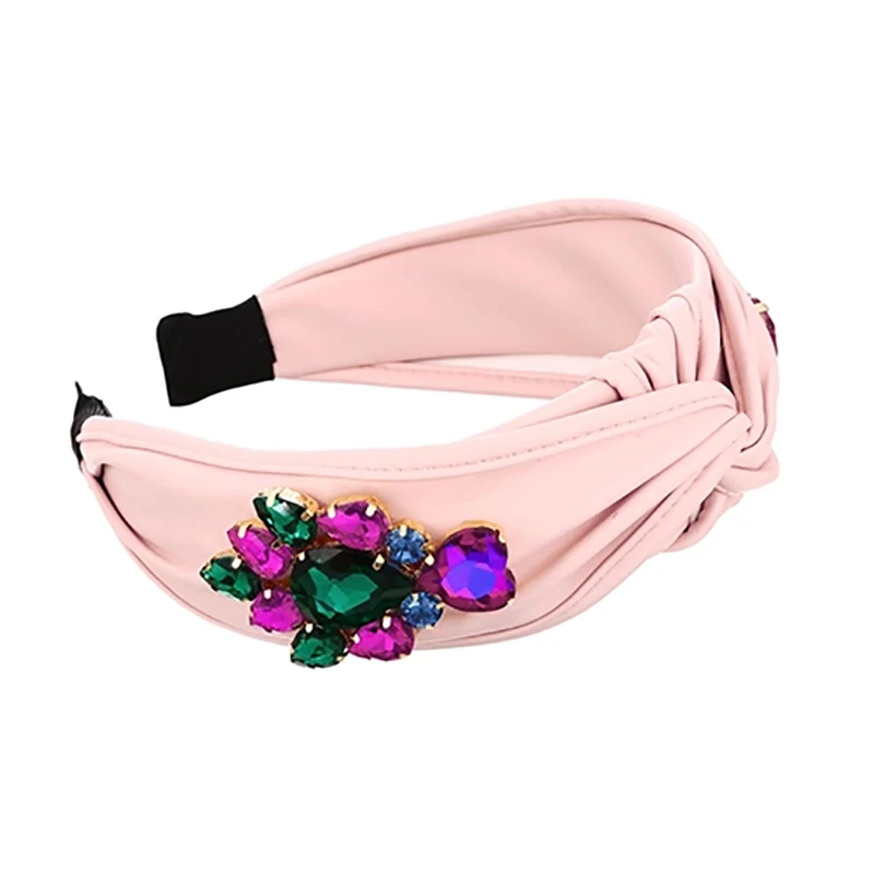 ZHINI новые модные красочные широкие повязки на голову с узлом для женщин Роскошные