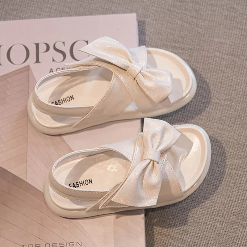 

Toddler Girl Shoes Soft Bottom Sandals 2022 Summer New Kids Princess Shoes Fashion Medium and Big Kids Treasure Shoes