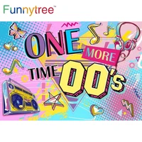 funnytree early 2000s background one more time 00s back to 00s hip hop vintage birthday party colourful glow photophone backdrop
