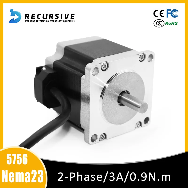 

NEMA23 stepper motor 57mm 2-phase 0.9nm 3A stepper motor 4-core cable for 3D printer CNC engraving and milling machine