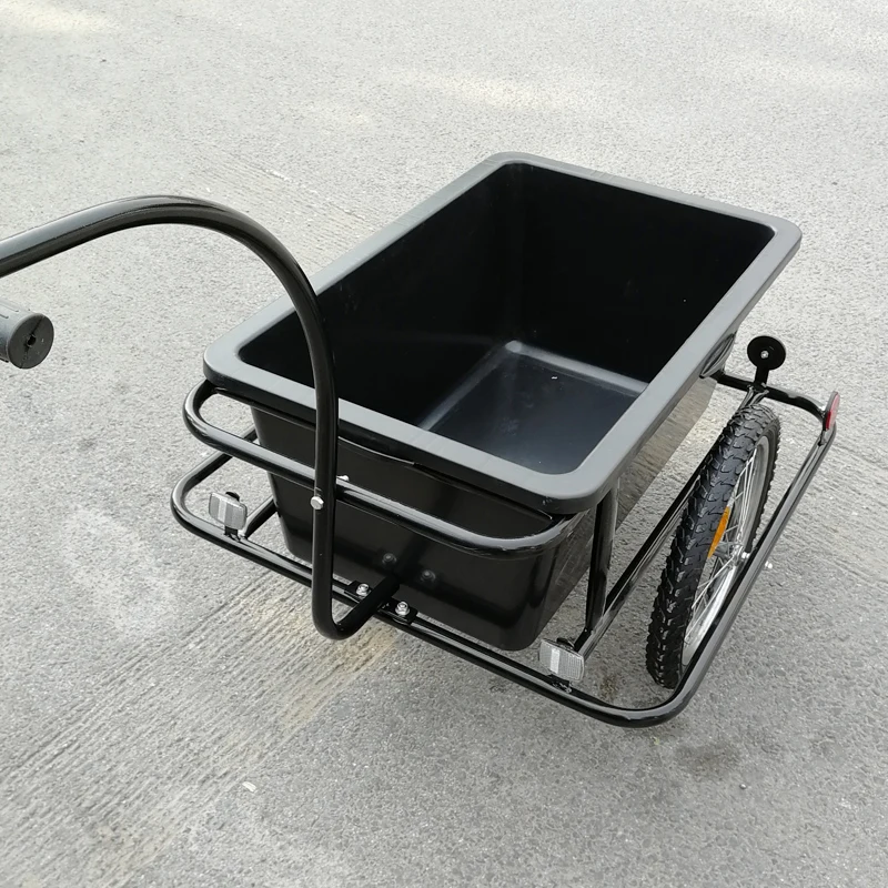 Foldable  Bike Cargo Trailer for Camping Tent Luggage Carry Transport Outdoor Aluminum Alloy 2 Wheel Dog Pet Bicycle Trailer