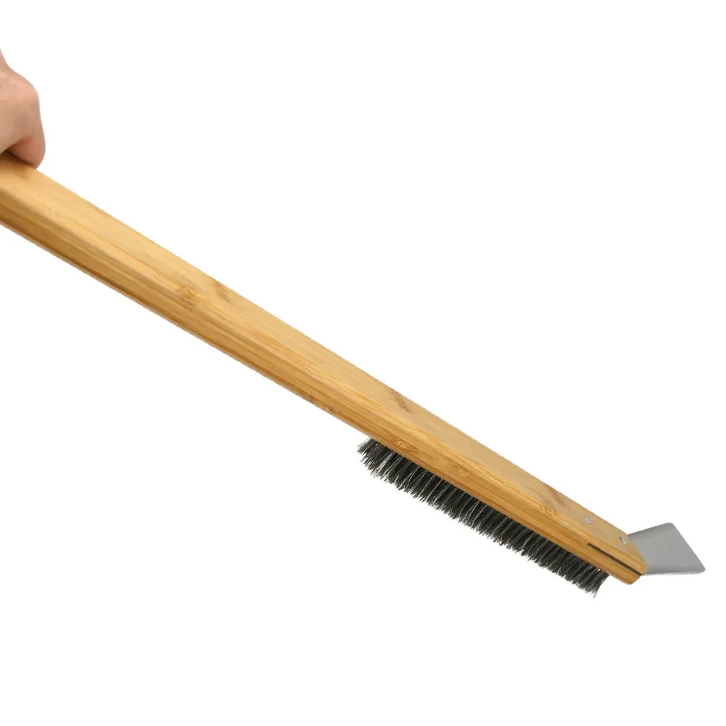 Инструмент для чистки пиццы со скребком гриль барбекю деревянная ручка кухонная