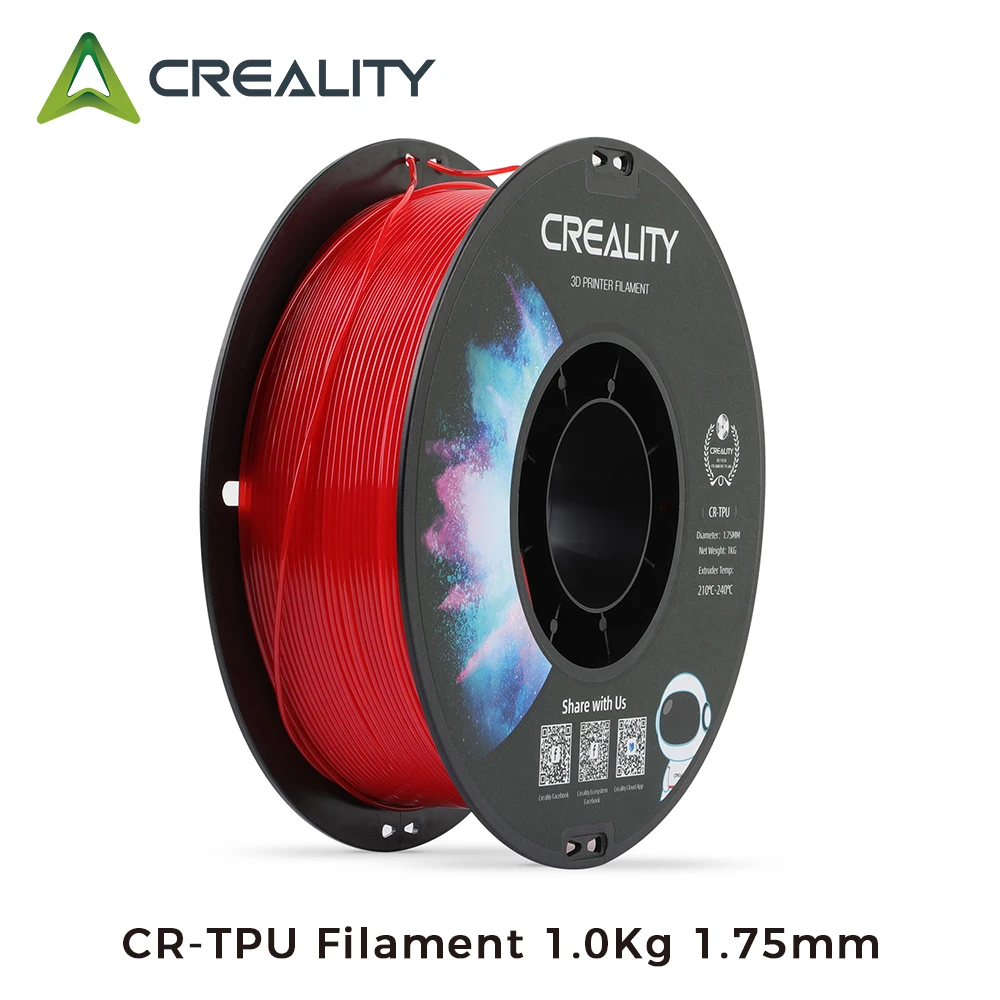 Creality CR-TPU Филамент 1 0 кг 75 мм мягкий клей с высокой эластичностью 210-240 ℃