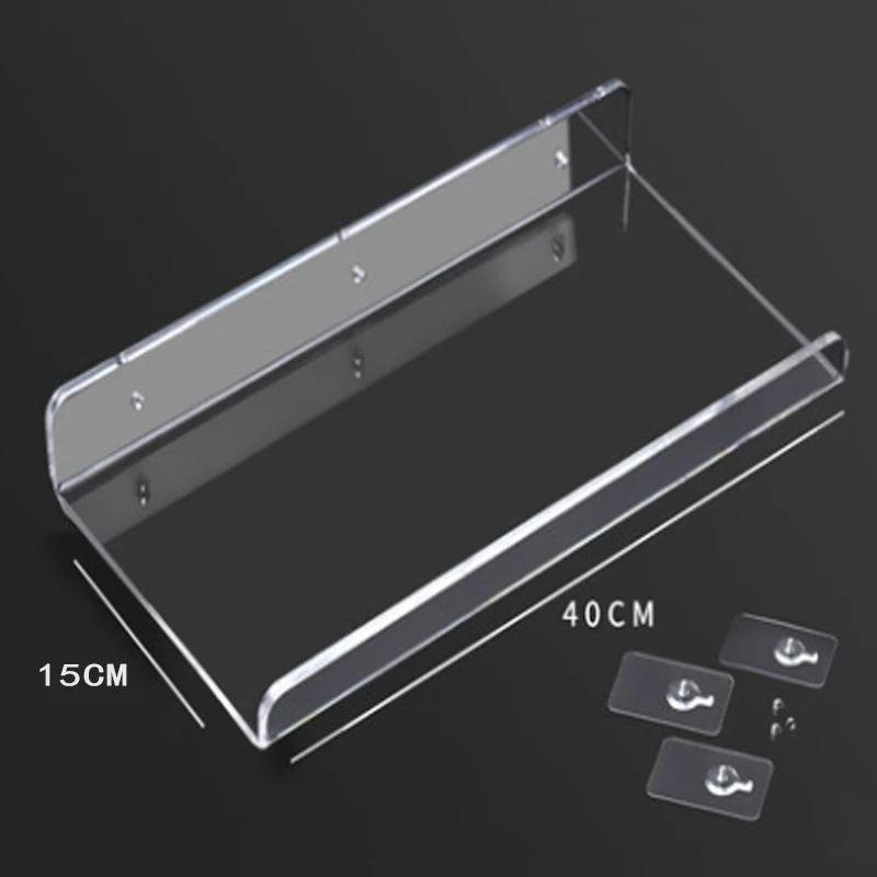 

Прозрачные акриловые полки для ванной и кухни