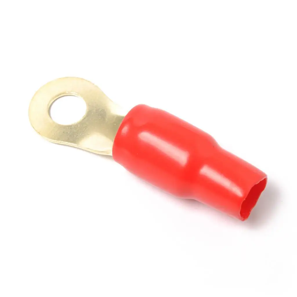 3 пары 1/0 AWG автомобильных аудиокольцевых разъемов для проводки золотой прочный