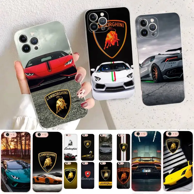 

Sports Car Lamborghini Luxury Phone Case For iPhone 14 11 12 13 Mini Pro XS Max Cover 6 7 8 Plus X XR SE 2020 Funda Shell