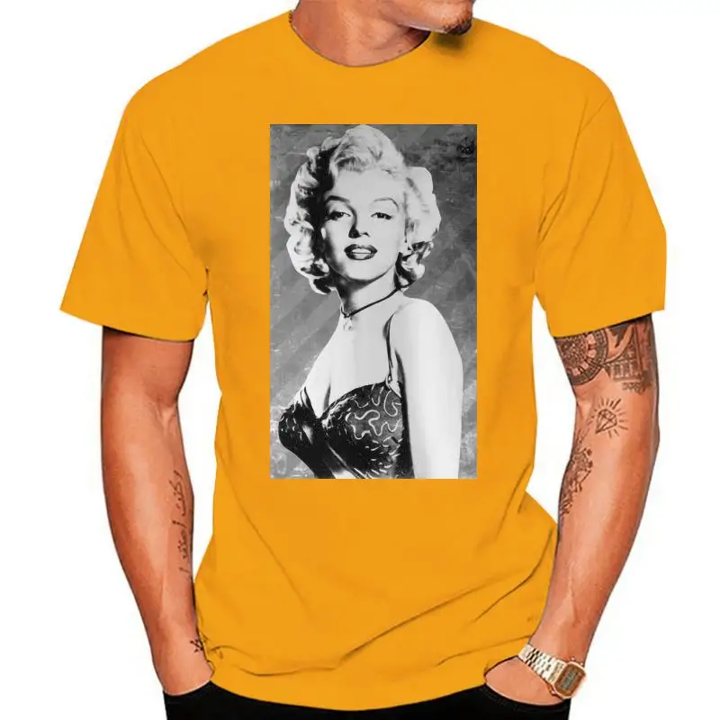 

Классическая белая мужская футболка MARILYN MONROE с коротким рукавом для взрослых, стильная футболка с коротким рукавом и принтом