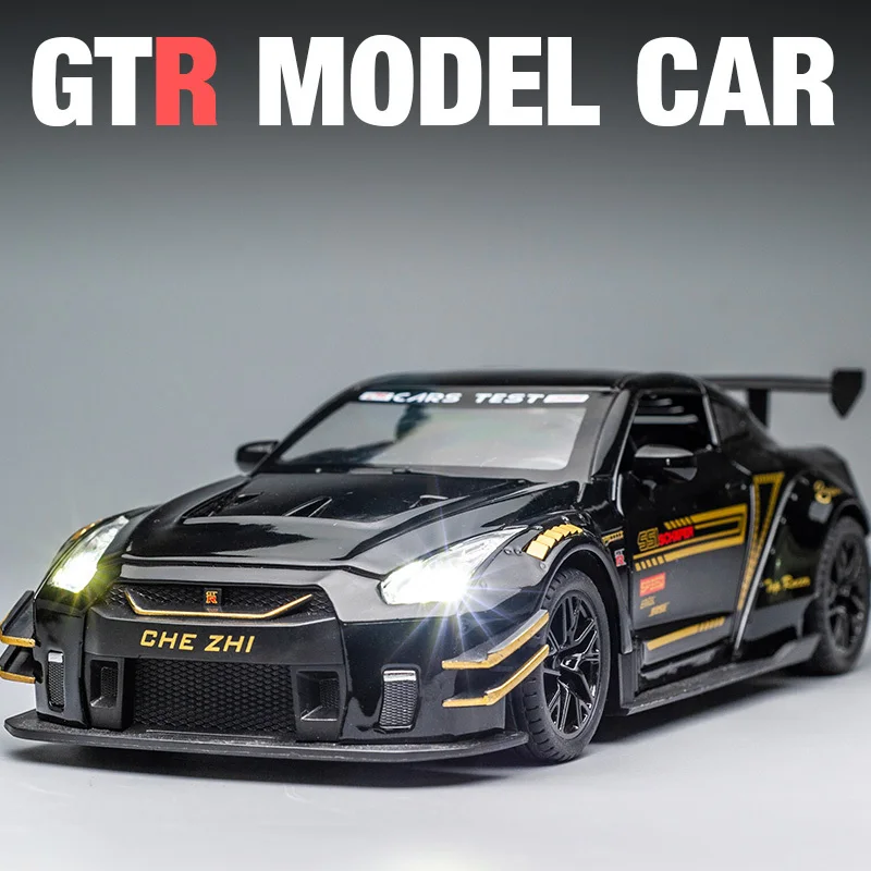

1:24 Nissan Skyline Ares GTR R35 Diecasts & Toy Vehicles Metal Toy Car Model High Simulation Pull Back Collection Kids Toys