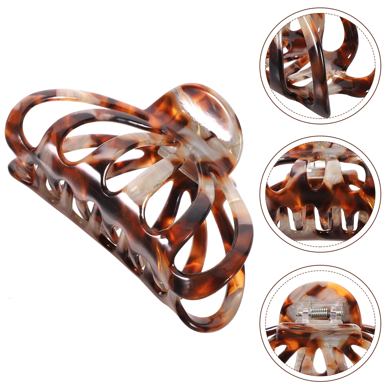 

Hair Tongs Thick Clips Long Large Thin Women Acetate Sheet Jaw Accessories Girls Miss Claw