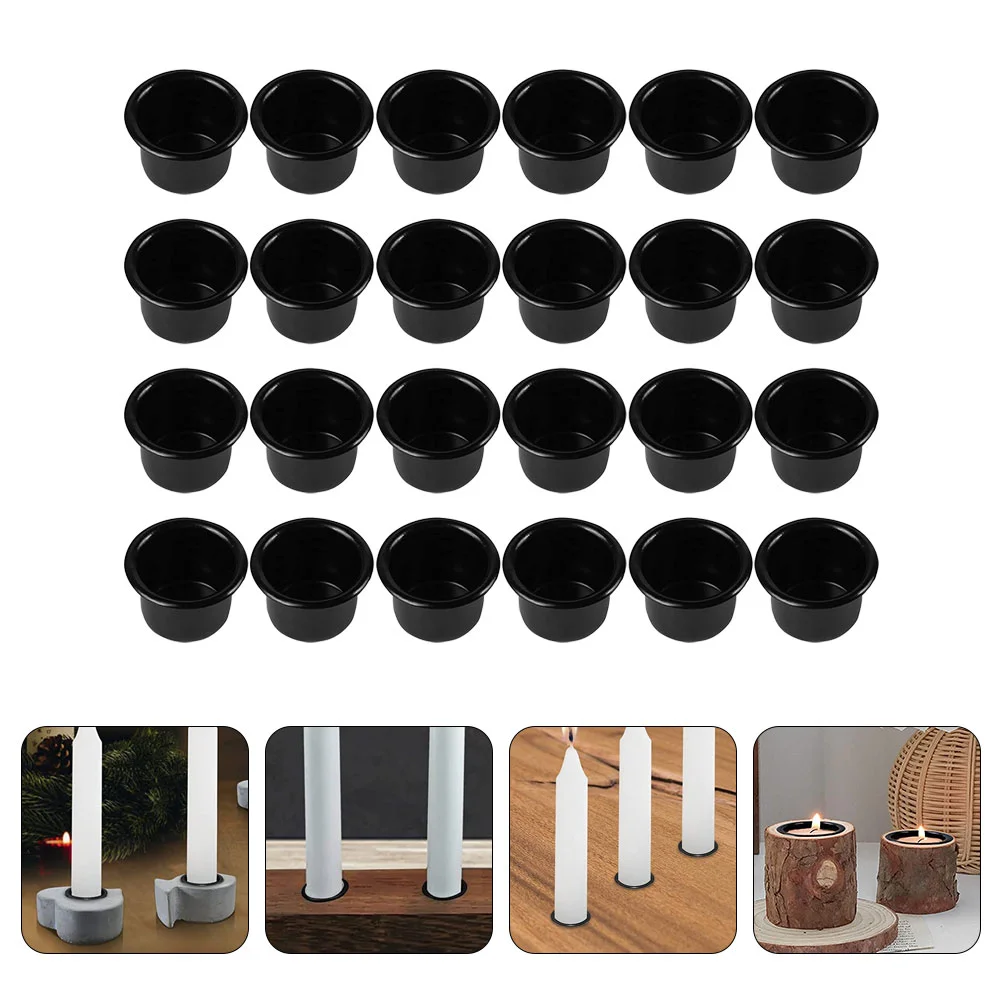 

36Pcs Candlestick Holder Cups Holders Drip Protectors Metal Cups
