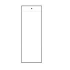 W7,5 см пластиковая бирка для указания цены, ярлык, ярлык, подвесной рукав для конверта, защитный карман, ПВХ Чехлы, пакеты с тупым полировкой, прозрачные 100 шт.