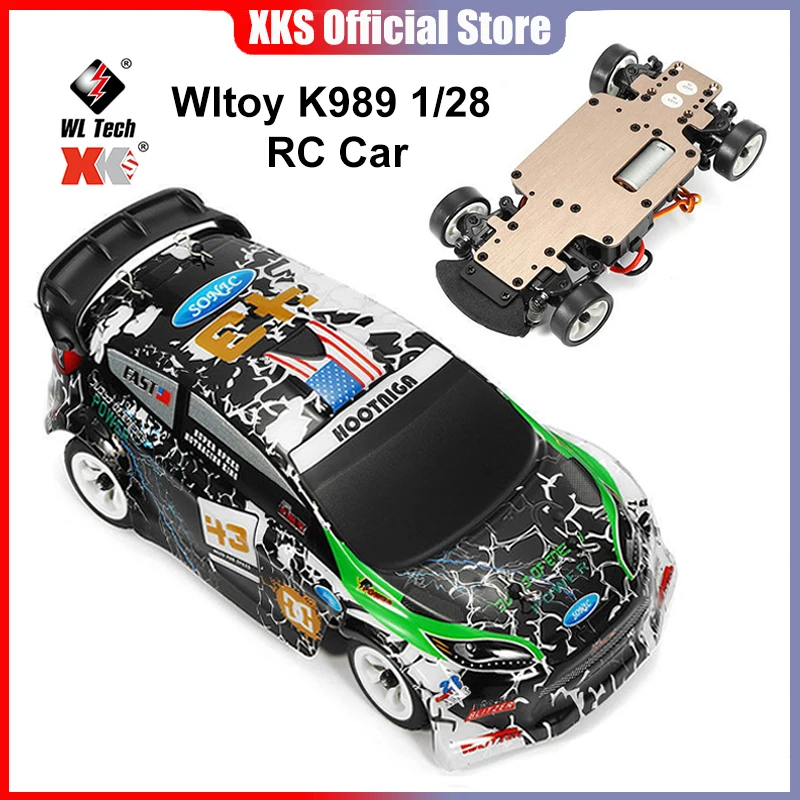 Wltoys K989 1:28 RC Car 2.4G 4WD Brushed Motor Voiture Telecommande 30KM/H High Speed RTR RC Drift Car Alloy Remote Control Car