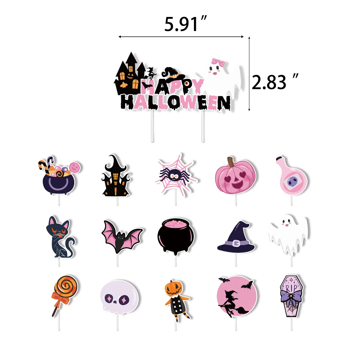 

Картонные украшения для Хэллоуина