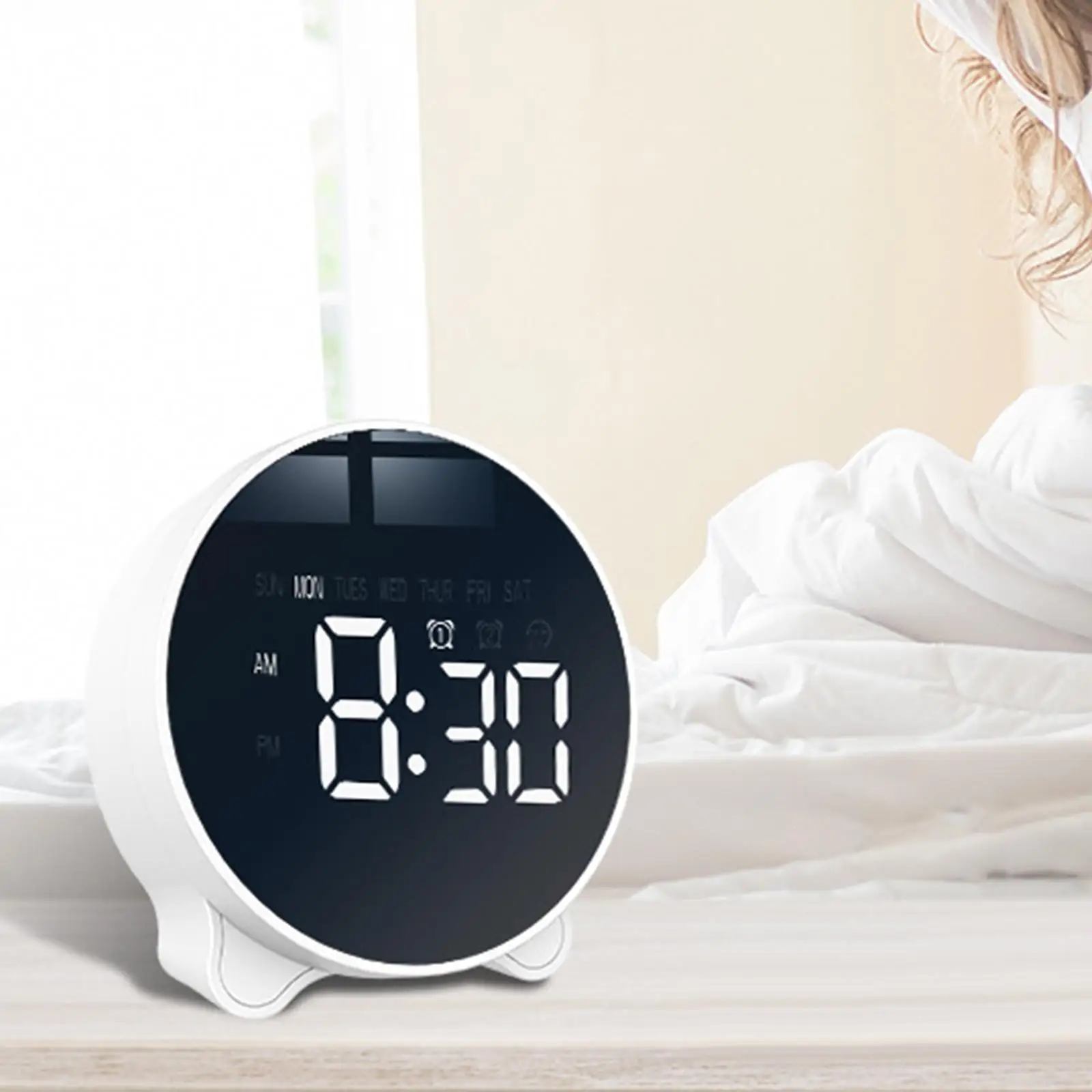 

Digital Screen Kitchen Timer Large Display Digital Timer Round Cooking Count Up Countdown Alarm Clock Sleep Stopwatch Clock