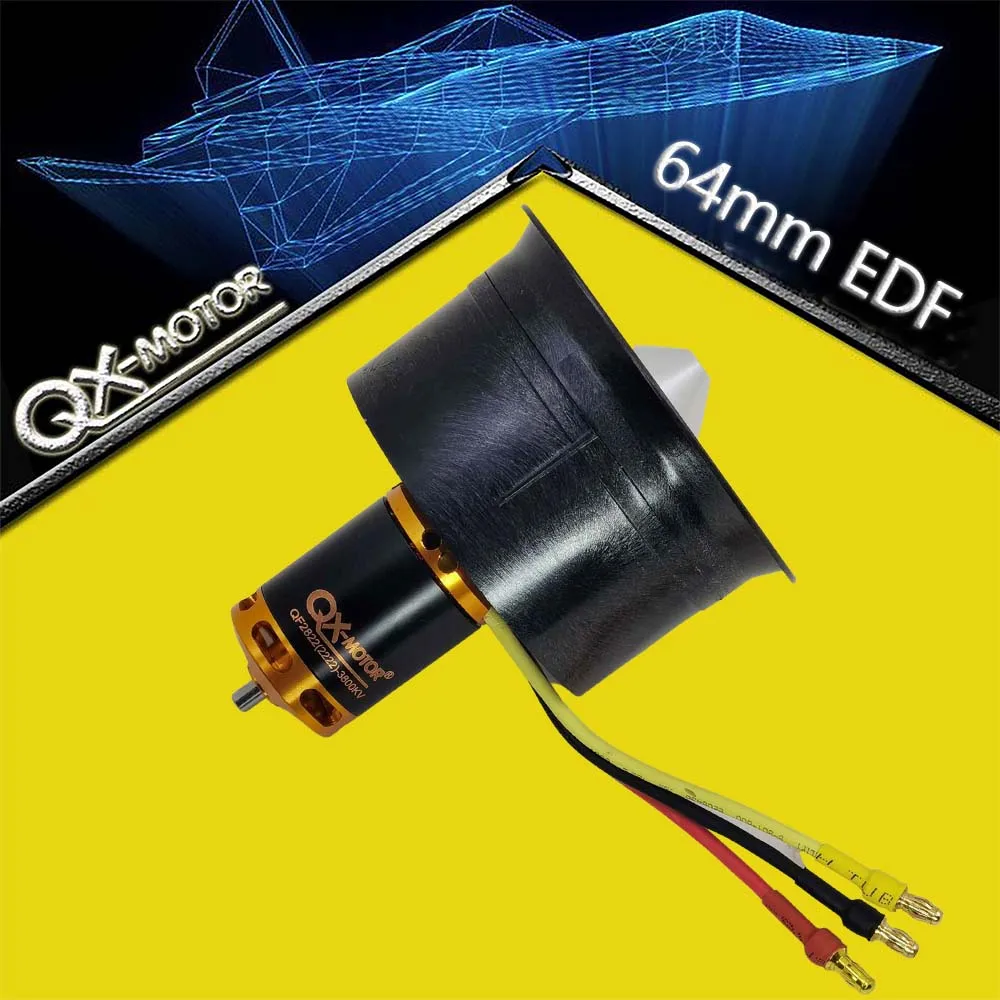 64 мм duct fan12 Blades / 3S 4S 6S Spindle-3mm motor ESC jet RC EDF для радиоуправляемого самолета |