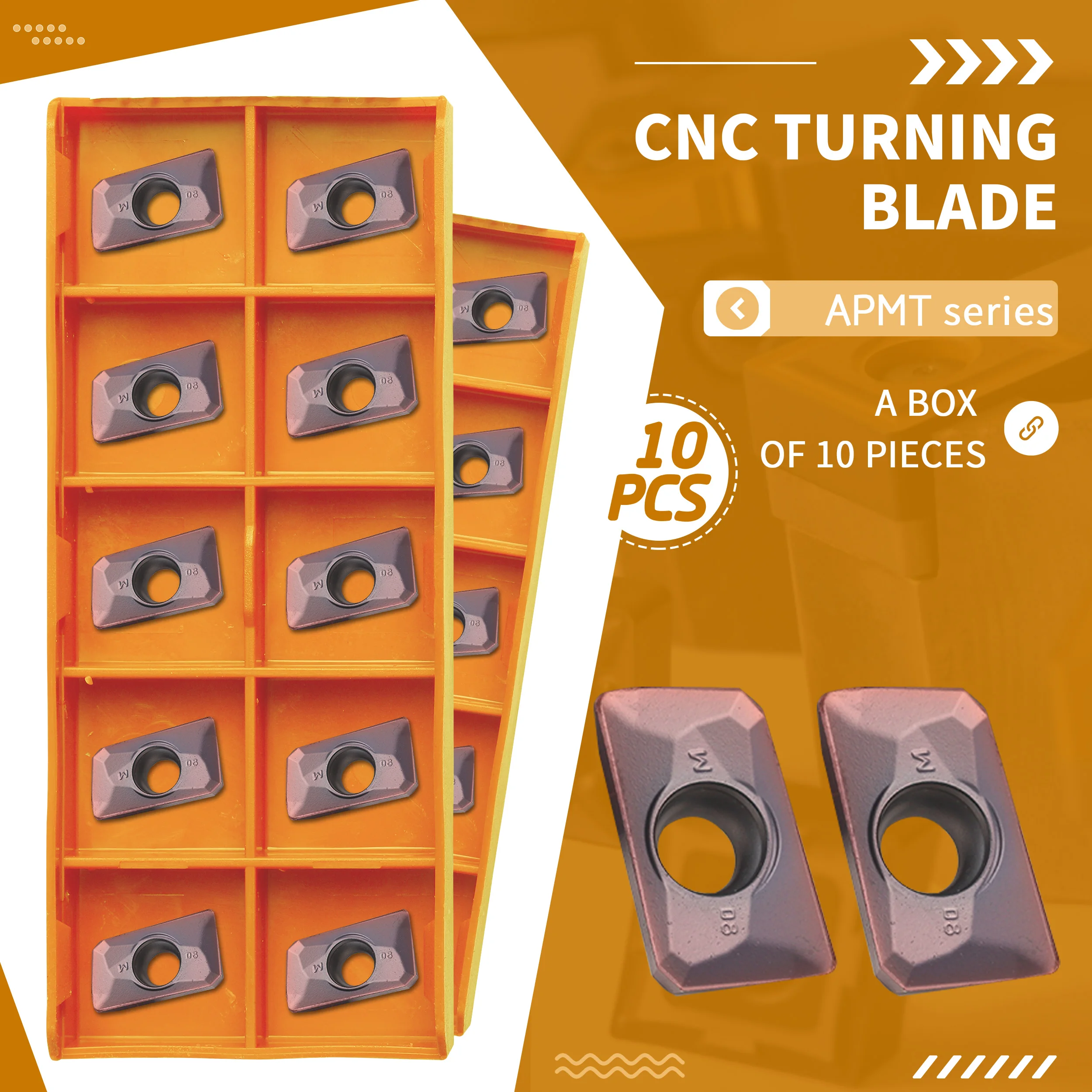 

APMT1135PDER APMT1604PDER M2 VP15TF Milling inserts CNC lathe tools Carbide inserts Stainless steel turning tool Turning inserts