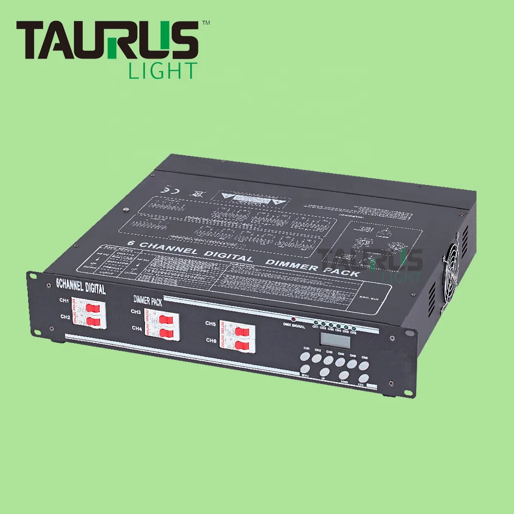 

6 Channel digital Dimmer Pack DMX 512 Console Stage Lighting Controller