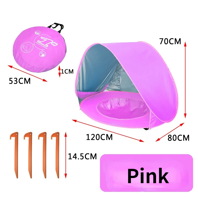 Baby Beach Tent Portable Shade Pool UV Protection Sun Shelter for Infant Outdoor Child Swimming Game Play House Toys | Игрушки и хобби