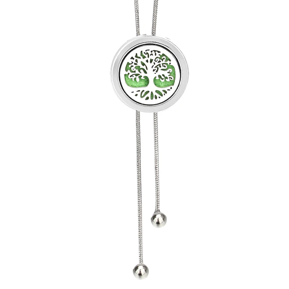 Ароматерапия диффузор дерево ожерелье духи эфирное масло Регулируемая змея на