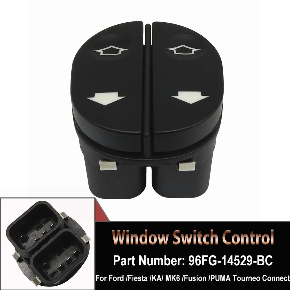 

96FG-14529-BC For Ford TRANSIT Fiesta Fusion STREET KA PUMA Electric Power Window Switch Driver Side Lifter Winder 96FG14529BC