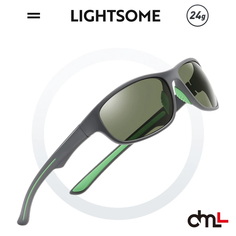 

Брендовые дизайнерские двухцветные солнцезащитные очки DML TR90 для вождения, высококачественные Ультралегкие спортивные очки