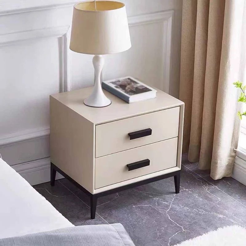 

Small Nightstands Bedroom Household Minimalist With Double Layer Storage Design Mobile Creativity Advanced Bedside Furnitures
