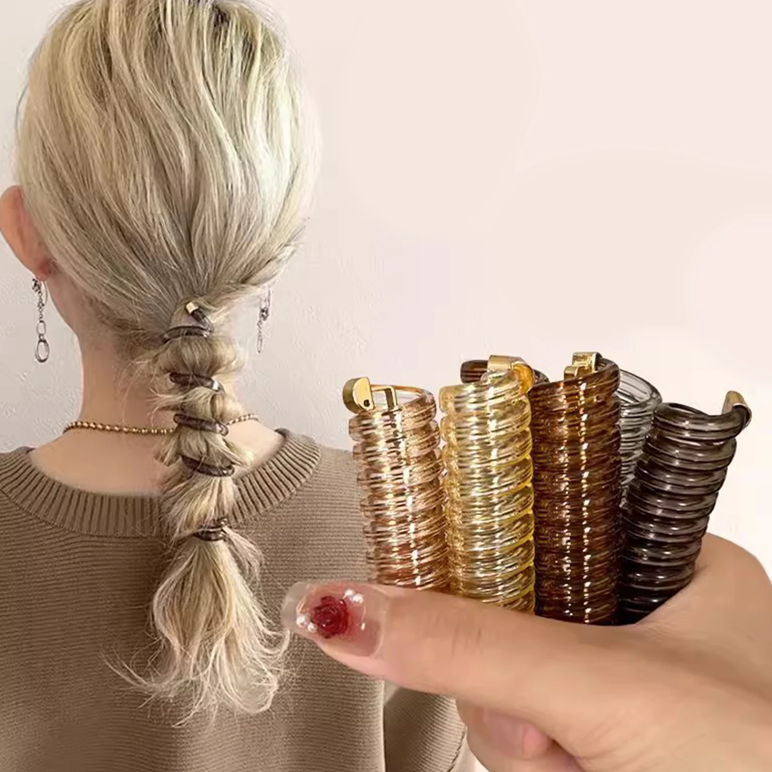

Ponytail Elastic Hair Bands Rubber Hair Ties Bundle Scrunchies Telephone Wire Hair Accessories Fashion Hairbands Women Headband