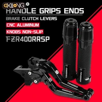 motorcycle cnc brake clutch levers handlebar knobs handle hand grip ends for yamaha fzr400rr rr sp 1991 1992 1993 1994 1995