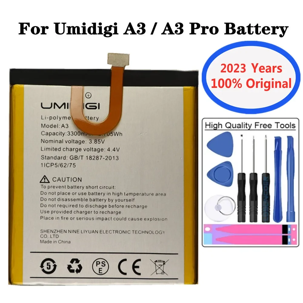 

2023 years New 3300mAh Original Battery For UMI Umidigi A3 / A3 A 3 Pro A3Pro High Quality Phone Replacement Bateria Batteries