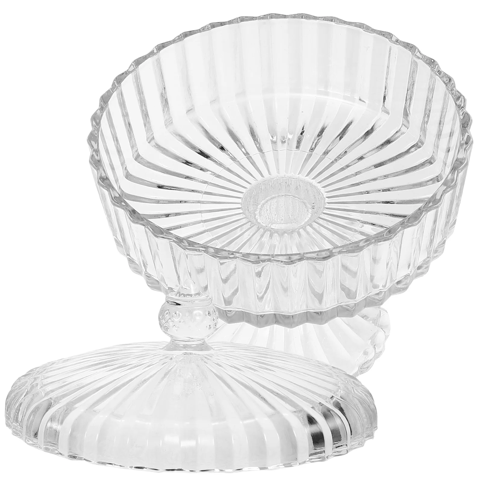 

Novel Jewelry Storage Container Glass Holder Clear Pendant Necklace Organizer Candy Holder