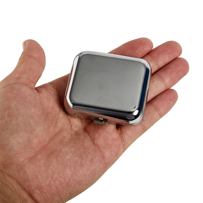 

N2HAO Smallsweet Stainless Steel Square Pocket Ashtray metal Ash Tray Pocket Ashtrays With Lids Portable Ashtray