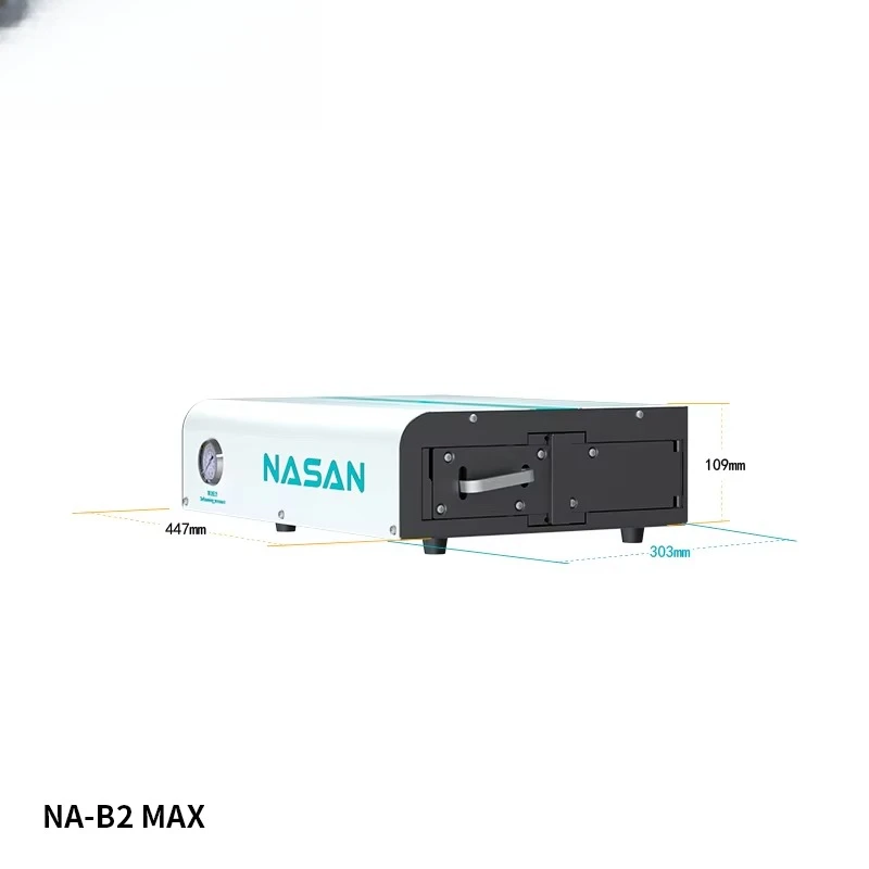 Фото Комплект Nasan 15 дюймов: 3-компонентный набор Supa Lite Max для вакуумной ламинации ЖК-экранов, аппарат для удаления пузырьков B2 Max и вакуумный насос 2 л №4