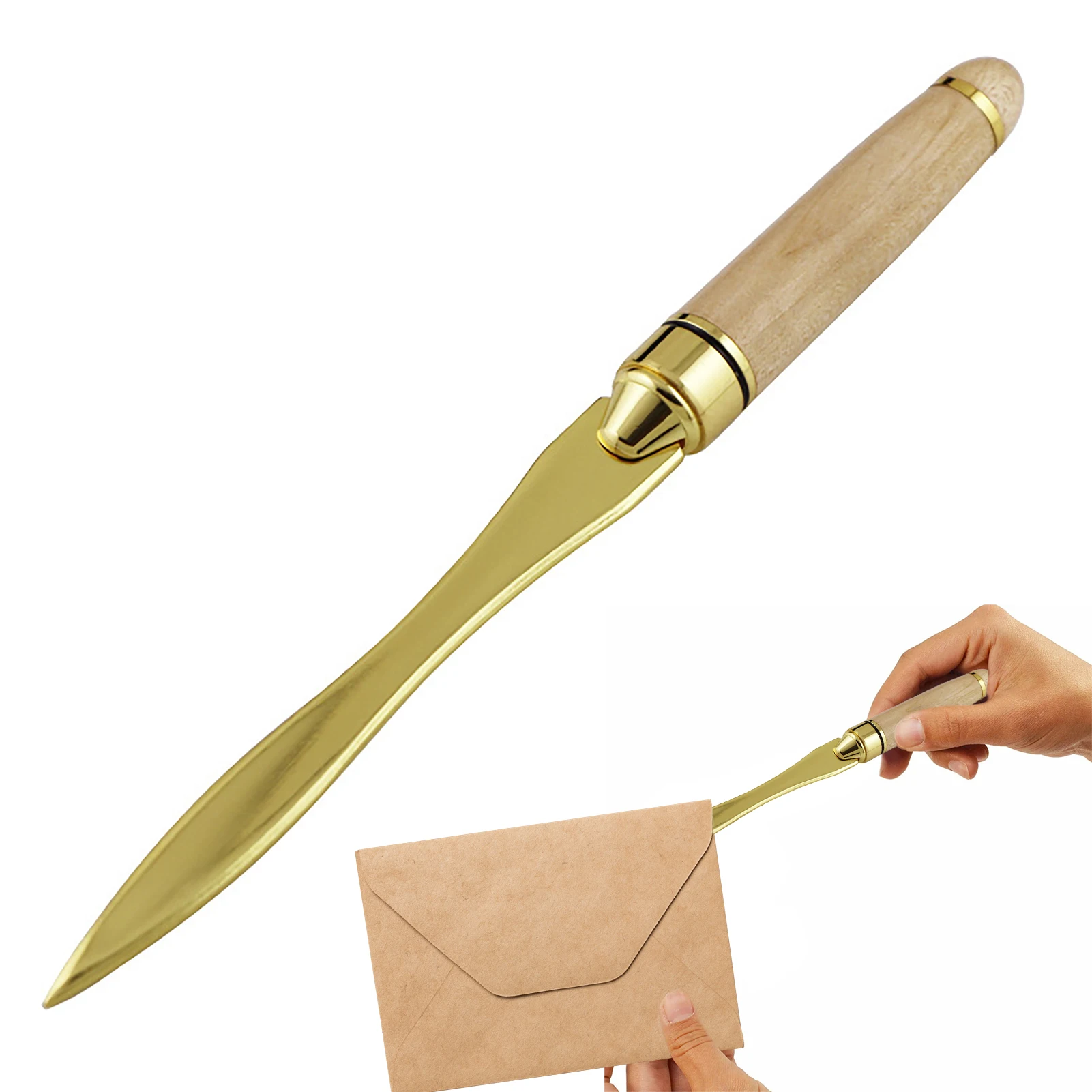 

Wood Handle Letter Opener Stainless Steel Letter Openers Envelope Slitter Tea Knives Split File Envelopes For Home Office