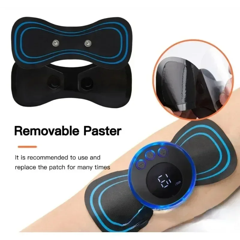 

Electric Cervical Massage Pads Mini Neck Cervical Massage Stimulator Adjustable Massage Pad for Shoulder Back Waist Arms Aches