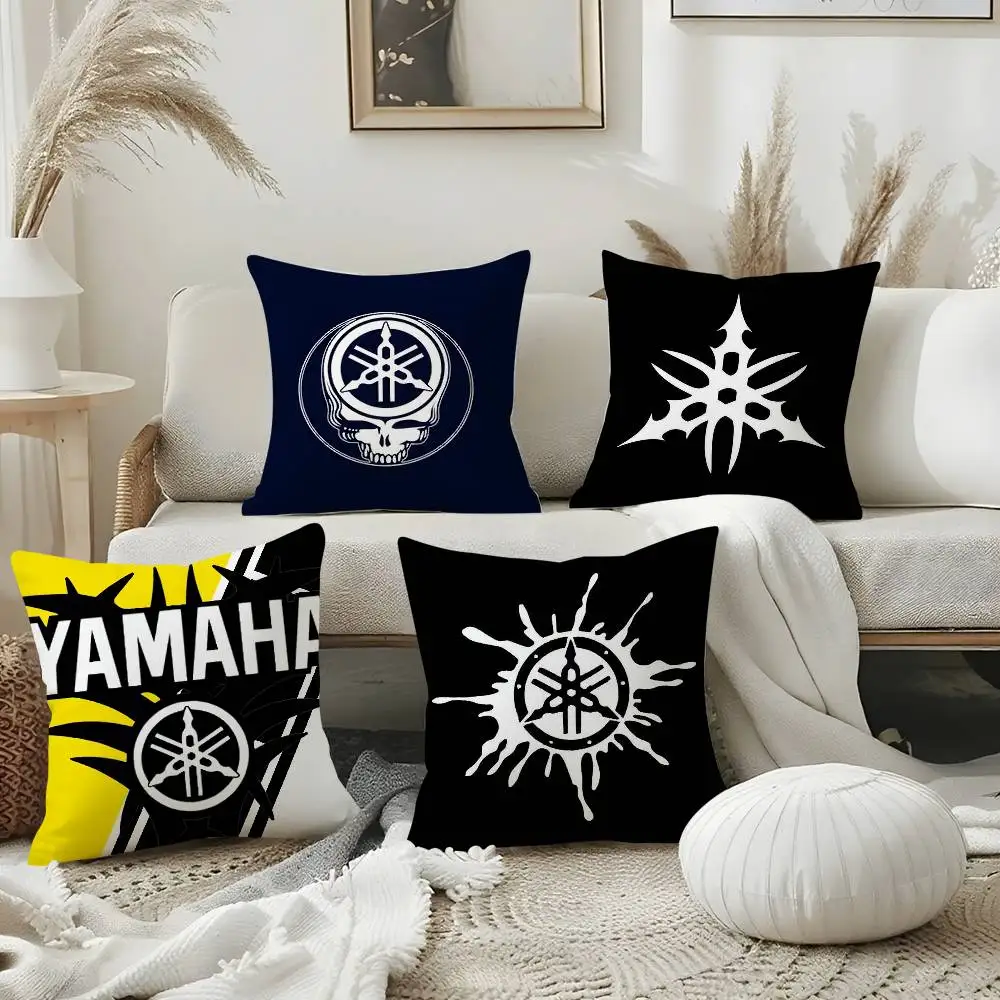 Наволочка для гонок на мотоциклах Y-YamahaS, домашний стул для общежития, короткая плюшевая наволочка с двусторонней печатью, офисная наволочка для сна (art.: 3920d1e8ff400) - 3920d1e8ff400