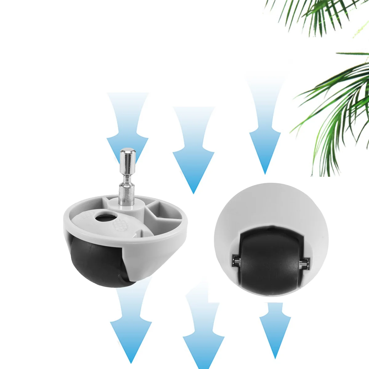 1 шт. ролики переднего колеса подходят для Xiaomi 1S 1C Roborock S5 S50 S6 S60 S5Max S6Maxv чистые