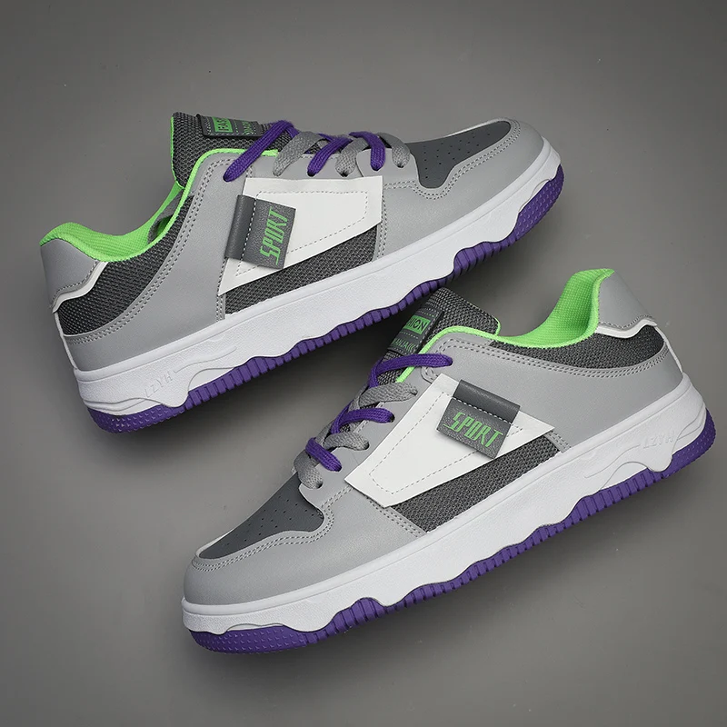 Men Platform Sneakers Casual Flat Skateboard Shoes Male Outdoor Sport Shoes Design Lace Up Vulcanized Shoes