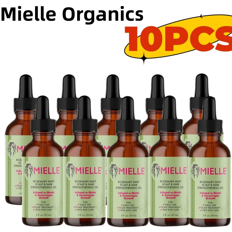 

1/10PCS Mielle Organics Hair Growth Essential Oil 59ML Rosemary Mint Hair Strengthening Oil Nourishing Treatment for Split Ends