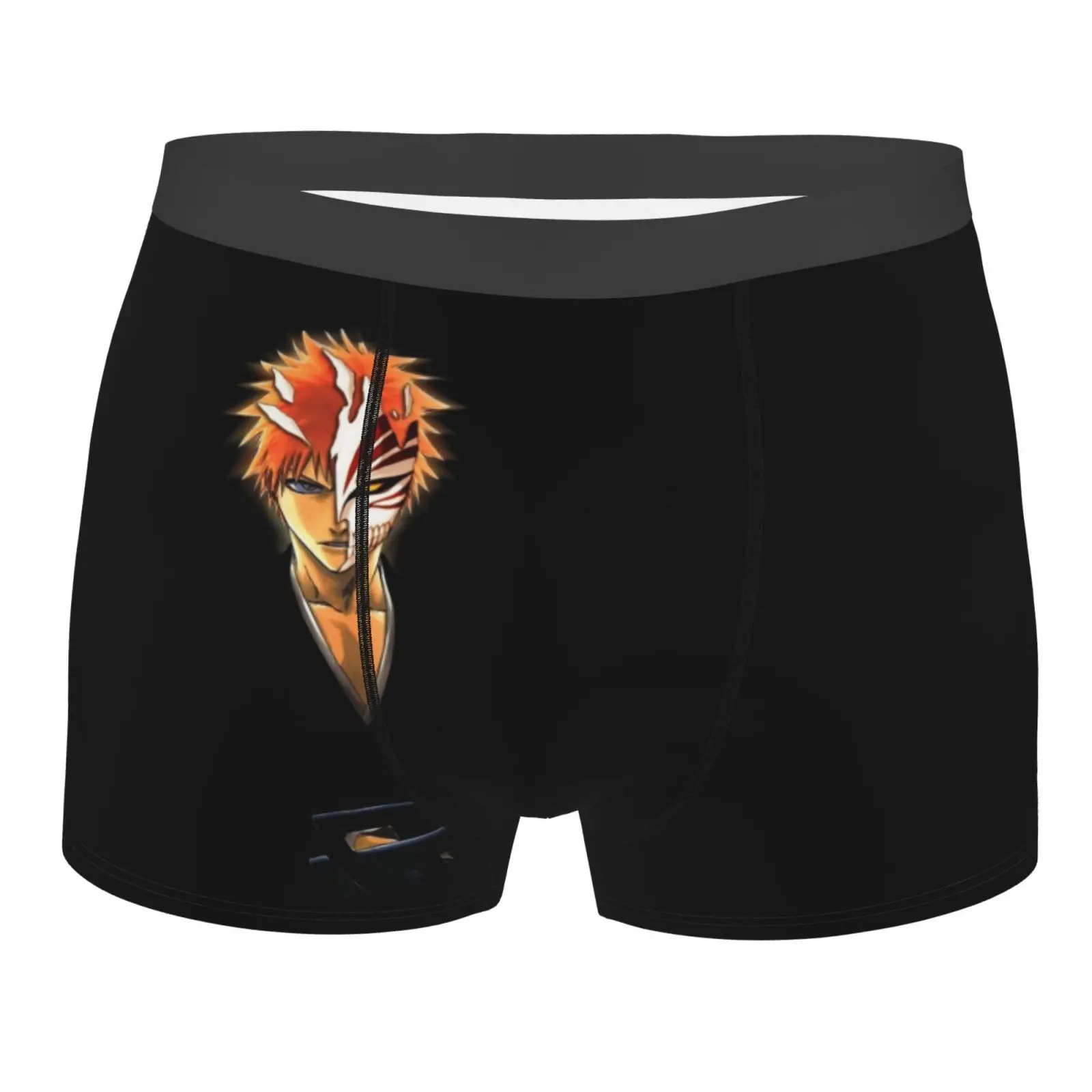 

Death Anime Cool Mens Underwear Male Underpants Double Sides Printed Soft Breathable Machine Wash Boxer Shorts Panties Polyester