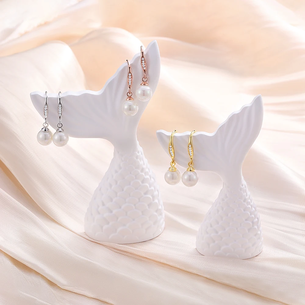 Фото Daisini 8 мм жемчужные ювелирные изделия серьги-капли для женщин тренд 2025 18-каратное золото с кристаллами Сваровски модный роскошный дизайнер №2