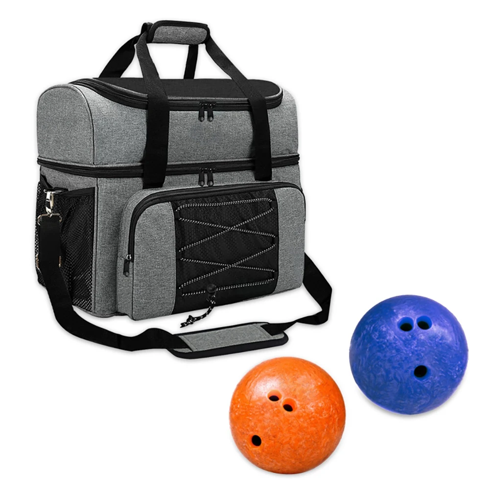 

Рюкзак для боулинга из полиэстера с внешним карманом, сумка для боулинга с мягким держателем для шара, износостойкие спортивные аксессуары