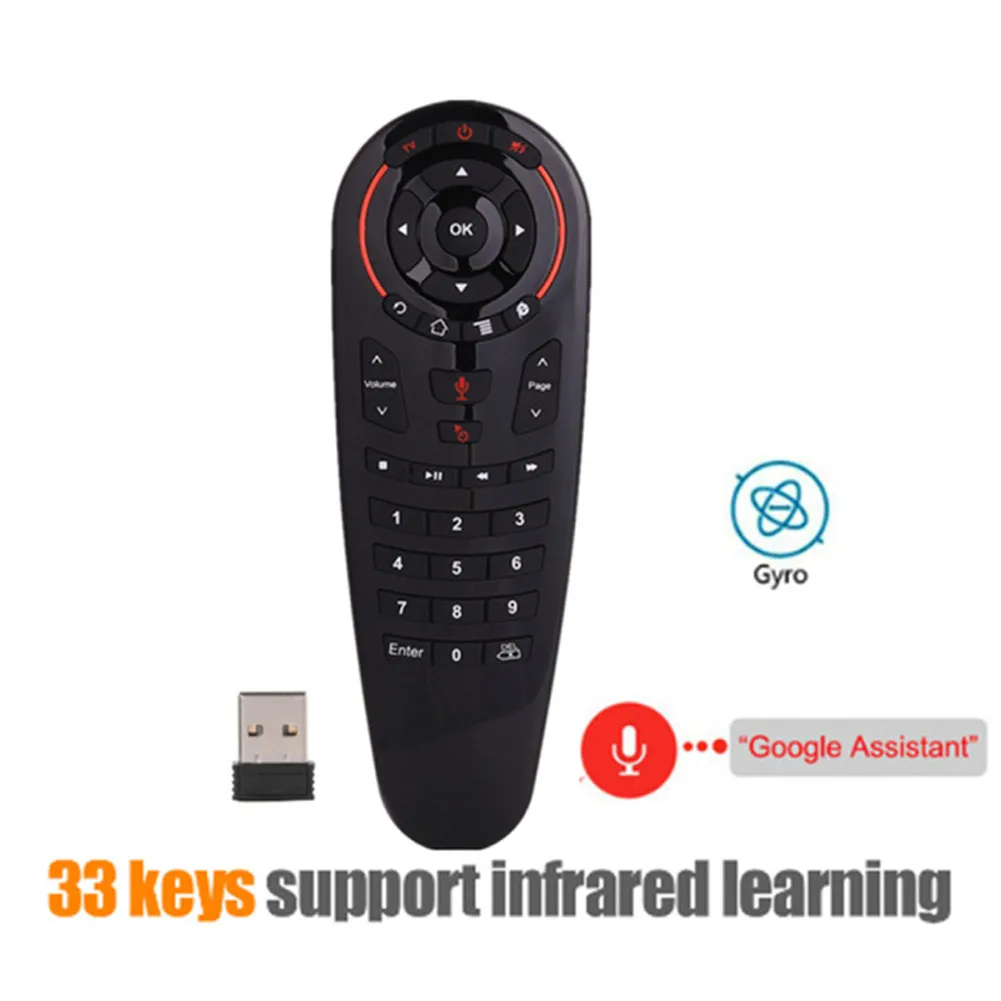 

Voice Air Mouse Universal Remote Control 33 Keys IR Learning Gyro Sensing USB Device Plug And Play Car Accessories