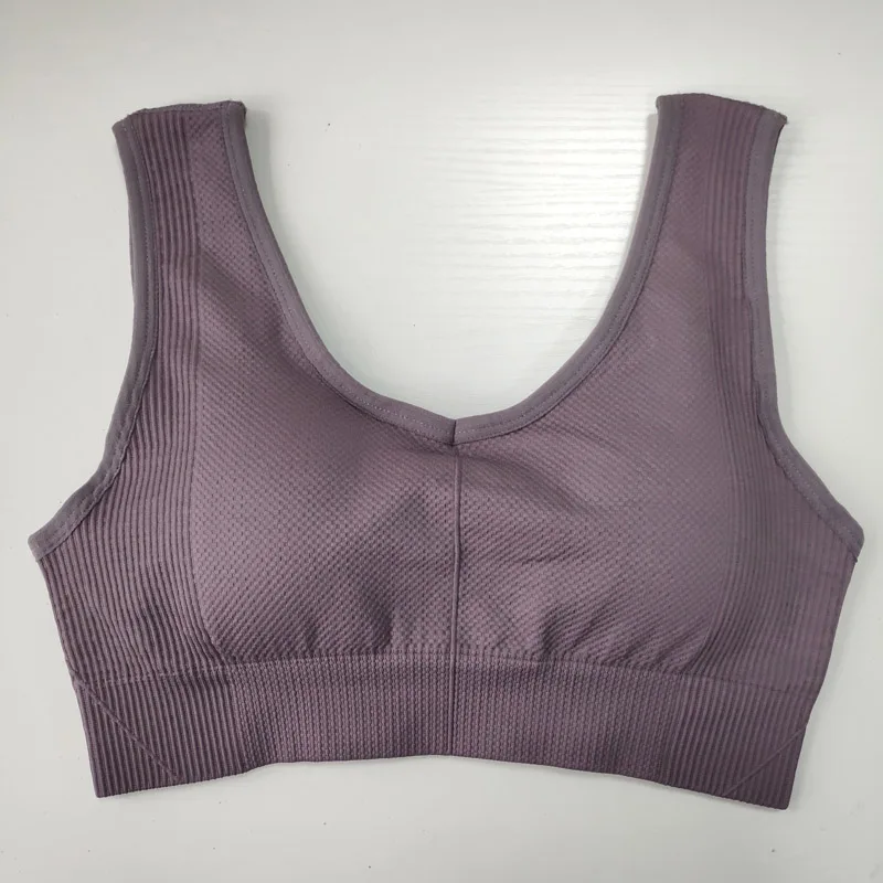 Nepoagym Women POWER DOWN Seamless Sports Bra V Neck U Back Comfortable Everyday Bra