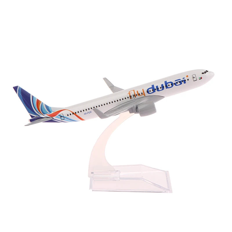 

Scale 1:400 Metal Aircraft Replica Dubai Airlines Boeing 737 Airplane Diecast Model Aviation Plane Collectible Toys for Boys