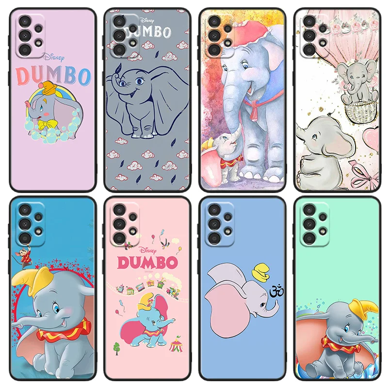 

Disney Dumbo Cartoon Phone Case For Samsung A22S A22 A21S A14 A13 A12 A11 A04S E A03S A02S A01 Core Black Soft Cover