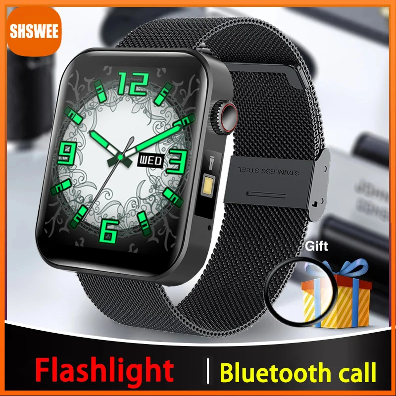 

For Xiaomi Huawei SmartWatch Men Waterproof Sport Fitness Tracker Weather Display Bluetooth Call Smartwatch Men For Android IOS