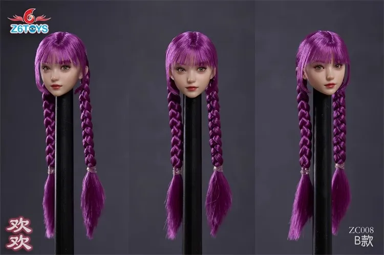 Z6TOYS ZC008 масштаб 1/6 для молодой девушки Хуанхуан голова с подвижными глазами