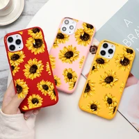 sunflower phone case for iphone 13 12 11 pro max back cover for iphone 11 11pro xs max x xr 6 6s 8 7 plus 5 se 3 2020 tpu fundas
