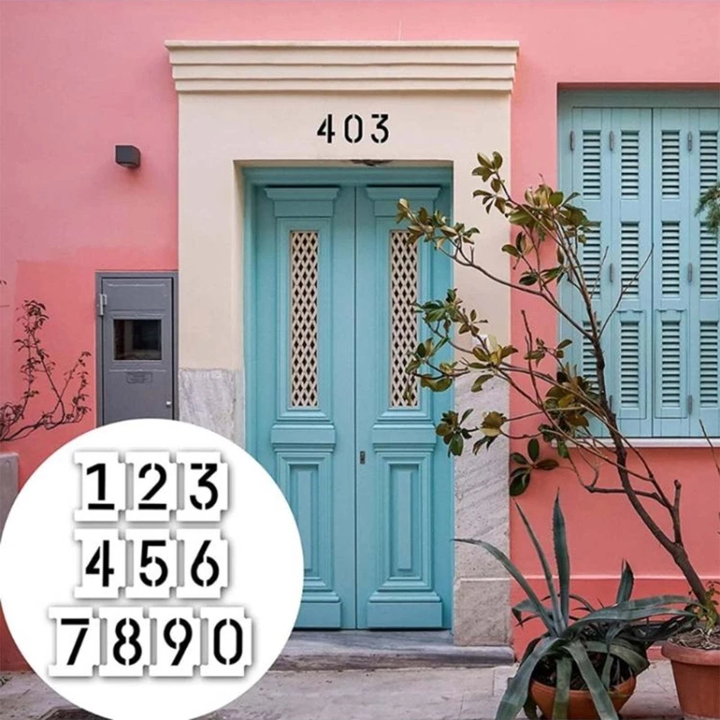 

Шаблоны с цифрами трафареты букв Набор для деревянной ткани каменная доска вывеска