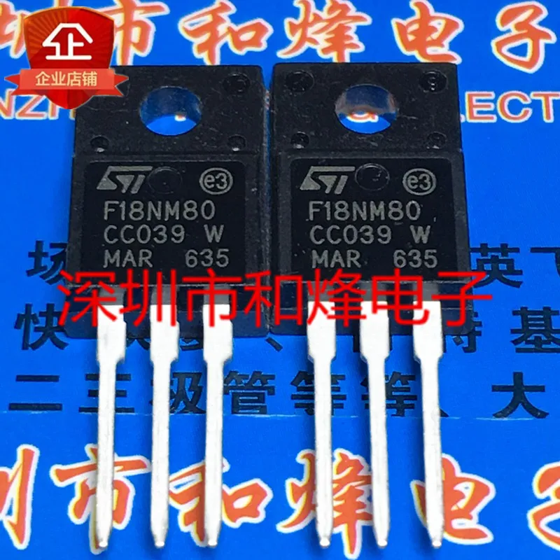 

Free shipping F18NM80 STF18NM80 STP18NM80 TO-220F 800V 17A 10PCS
